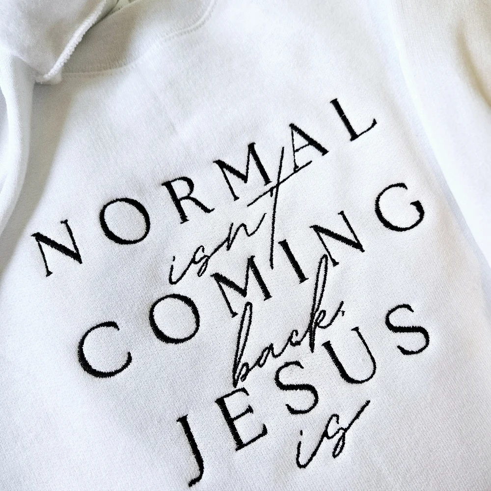 Embroidered Sweatshirt Christian Shirt - Picture 2 of 5
